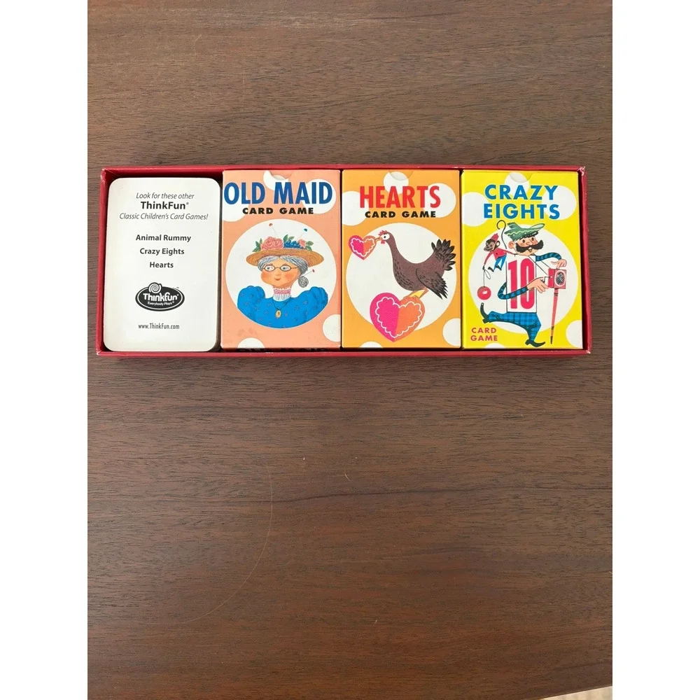 Restoration Hardware Card Games Kids Vintage Style 4 Deck Set